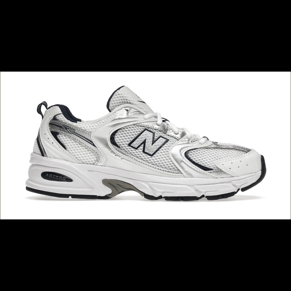 New Balance 530 White Silver Navy Style MR530SG